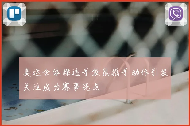 奥运会体操选手袋鼠摇手动作引发关注成为赛事亮点